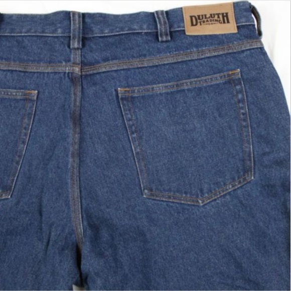 Duluth Trading Men's Dark Blue Jeans 42x30 Work - Picture 6 of 8